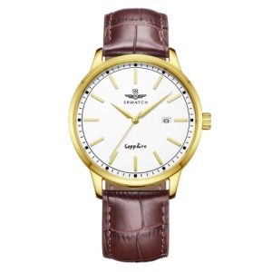 SRwatch SG3008.4602CV - Nam - Sapphire - 40mm - Quartz (Pin) - Dây da